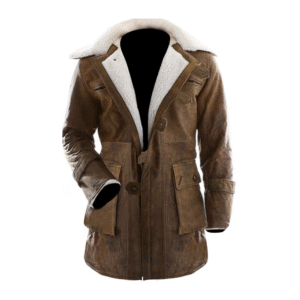 Leather Men Long Coat