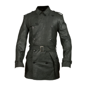 Leather Men Long Coat
