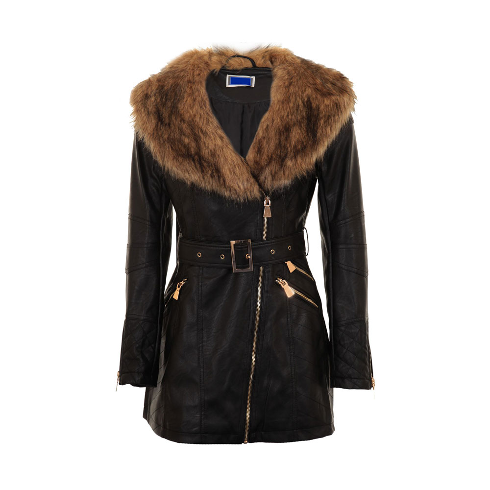 Leather Women Long Coat 1 Leather Women Long Coat