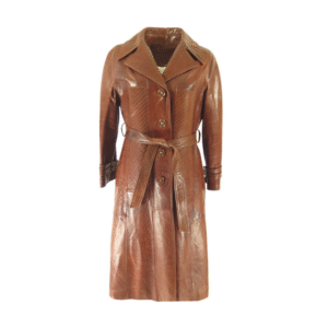 Leather Women Long Coat