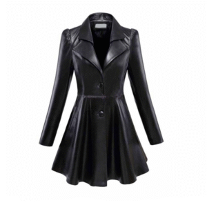 Leather Women Long Coat