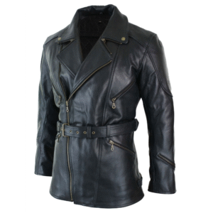 Leather Women Long Coat