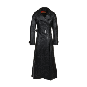 Leather Women Long Coat
