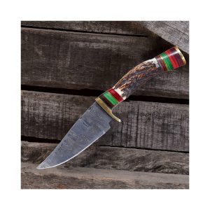 Obsidian Edge 101 Damascus Drop Point Skinner Knife