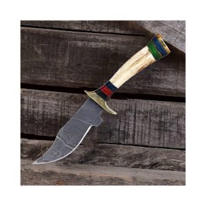 Obsidian Edge 106 Damascus Bowie Hunting Knife